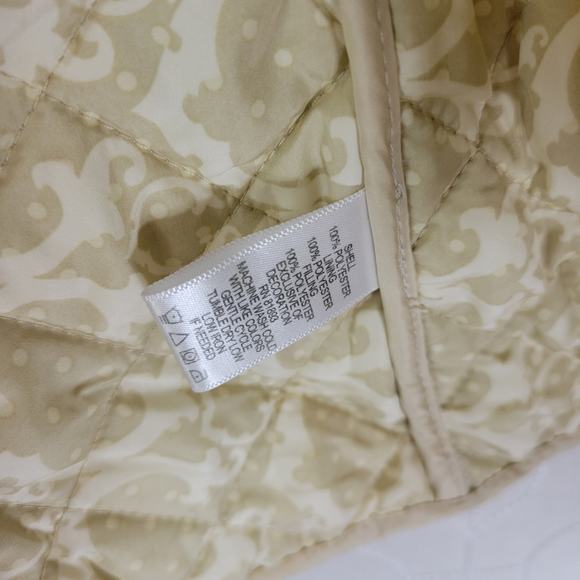 Wonder Womens Jacket Sz 24 White Puff Teddy Quilted Collared Winter Long Sleeve - Picture 7 of 10